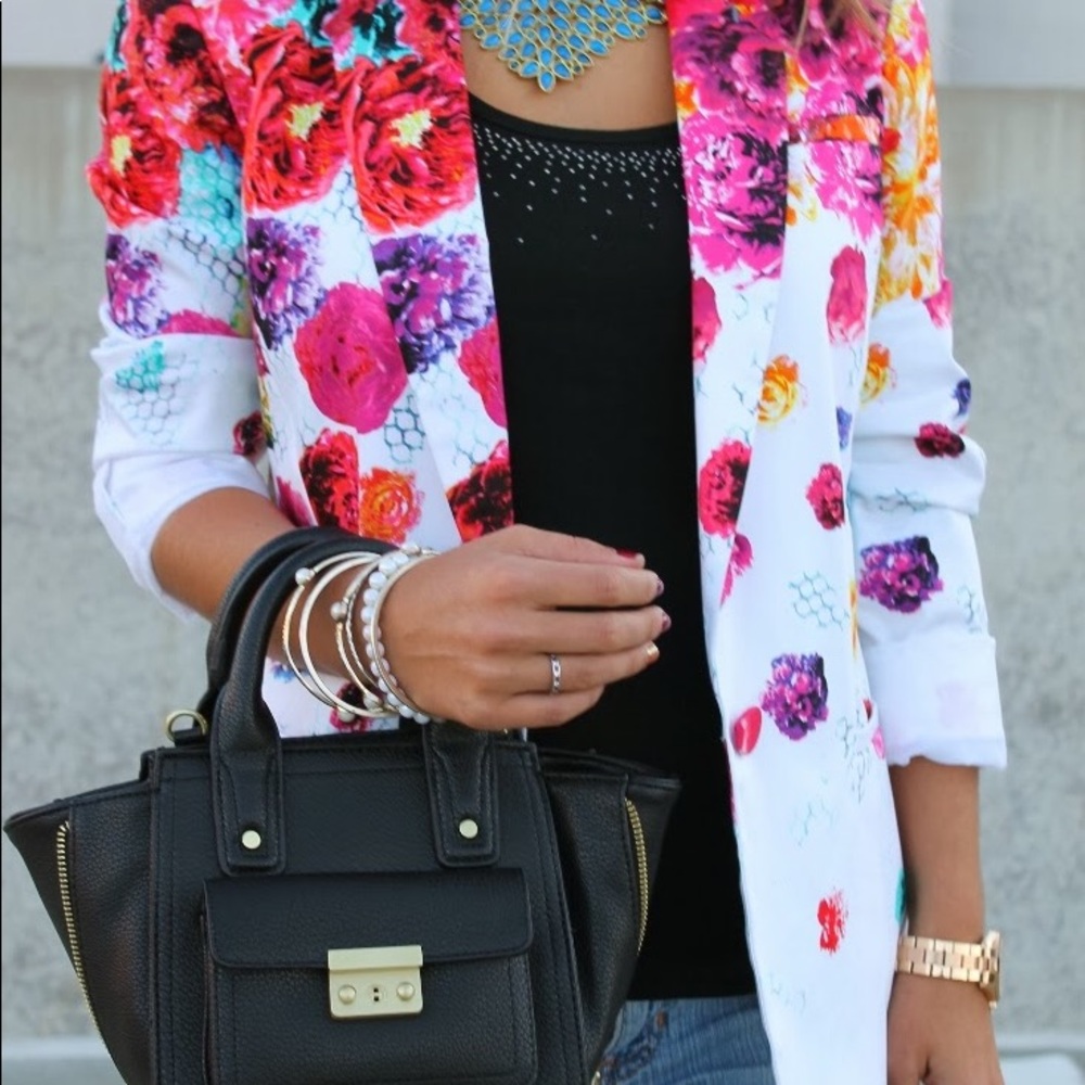 Prabal Gurung Floral Blazer - Picture 4 of 6